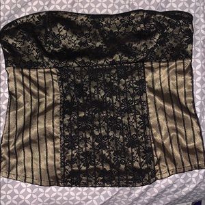 Lightly boned corset top